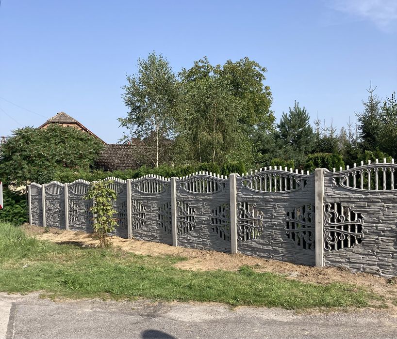 MDM OGRODZENIA betonowe producent Olszyny podmurówka łącznik