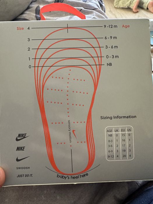 Кросівки дитячі Nike Force 1 Crib білі (оригінал), 0–6 міс, нові