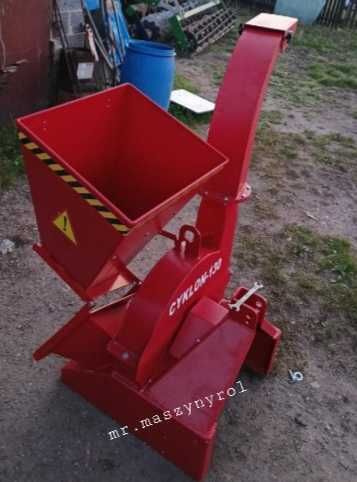 HYDRAULIKA do rębaka Cyklon 130, kosz podajnik hydrauliczny DOWÓZ