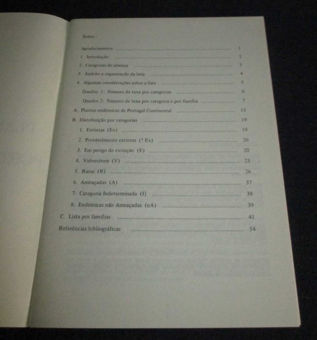 Livro Plantas a Proteger em Portugal Continental Ana Maria Dray