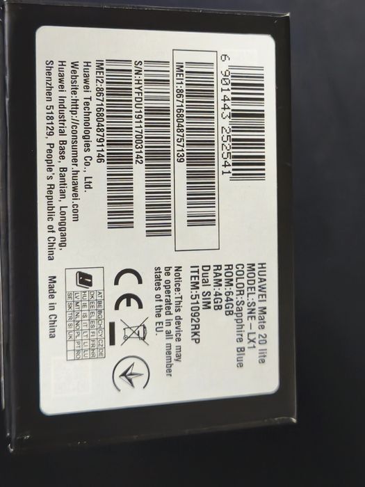 Huawei Mate 20 Lite 4/64 Gb