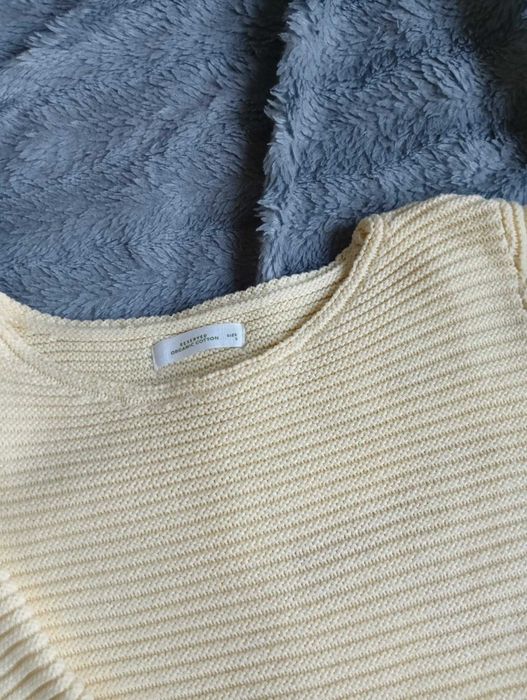 Damski żółty sweter r.36