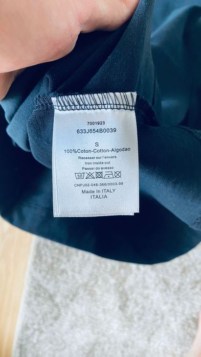 T-shirt Dior, preta e branca