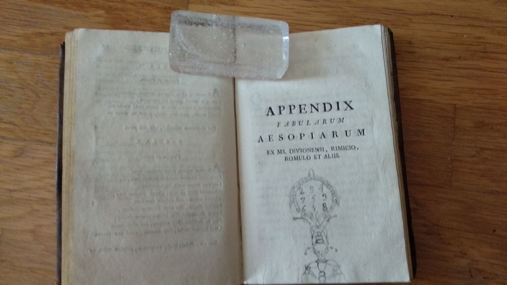 Fábulas de Esopo, 1805, em latim, Phaedri, A. Fabularum Aesopiarum