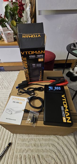 Vtoman x7 rozrusznik samochodowy 4w14 250A kompresor
