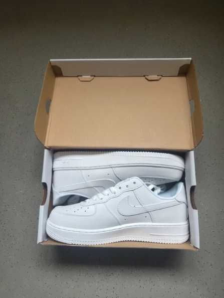 Nike Air Force 1 All White, rozmiar 46 – rozmiar wkładki 30cm