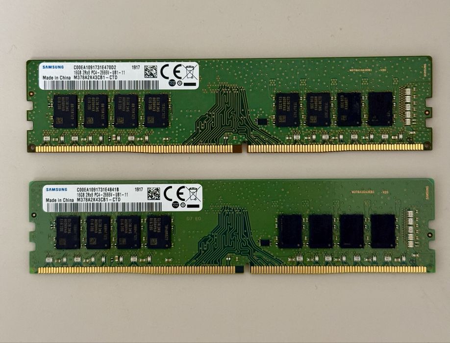 SAMSUNG DDR4 32GB 16GB*2枚セット 32gb ddr4 Київська область - комплектуючі для ПК на OLX.ua