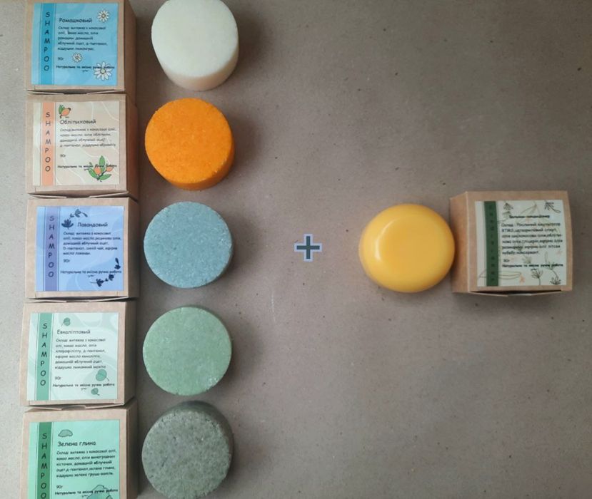 Бальзам-Кондиціонер для волосся  твердий ручної роботи 80 грам