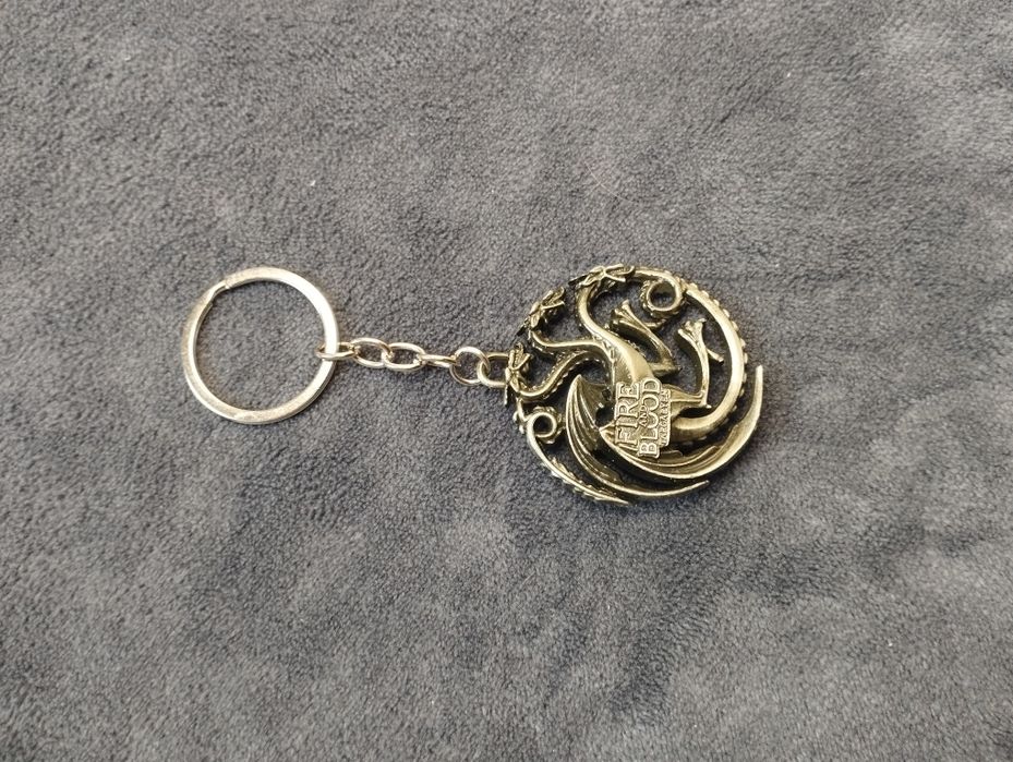 Brelok fire and blood Herb rodu Targaryen Gra o Tron