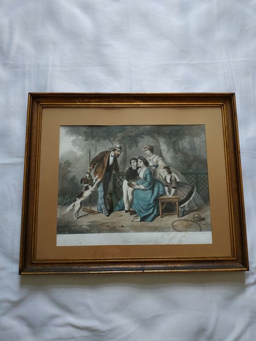 Quadro antigo Francês