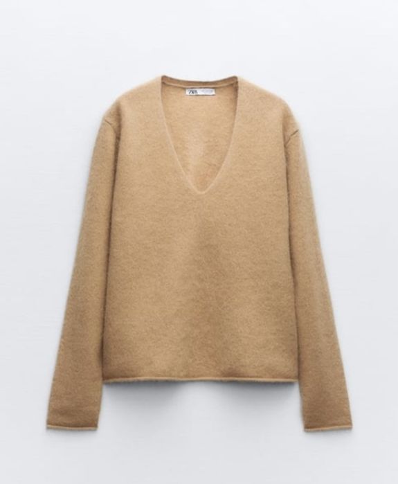 Zara kaszmirowy sweter