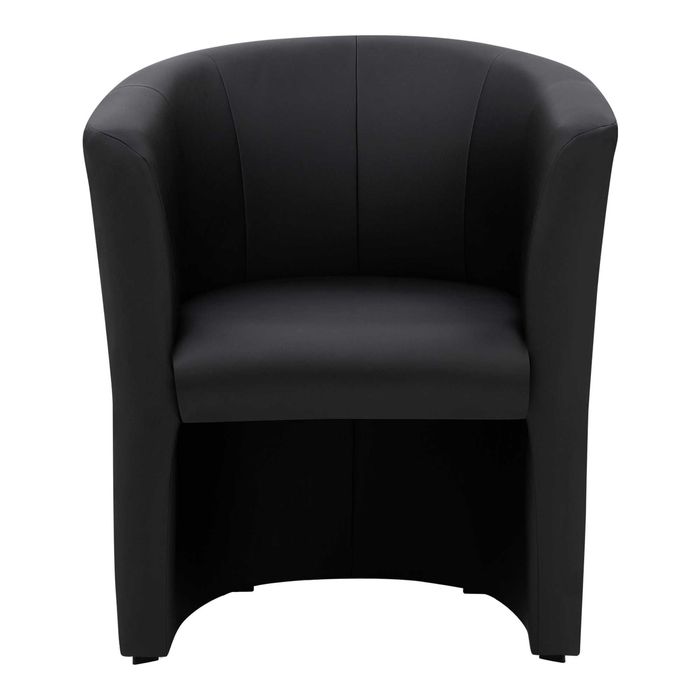 Fotel wypoczynkowy czarny FOKS kubełkowy fotelik kubełek