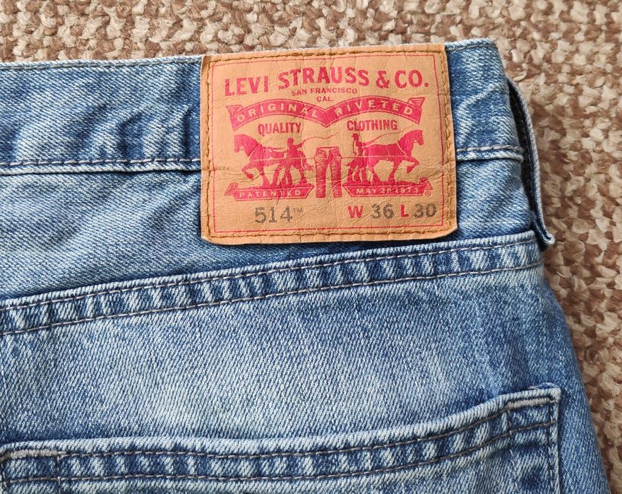LEVI'S 514 джинси straight оригінал *W36 L30* блакитні