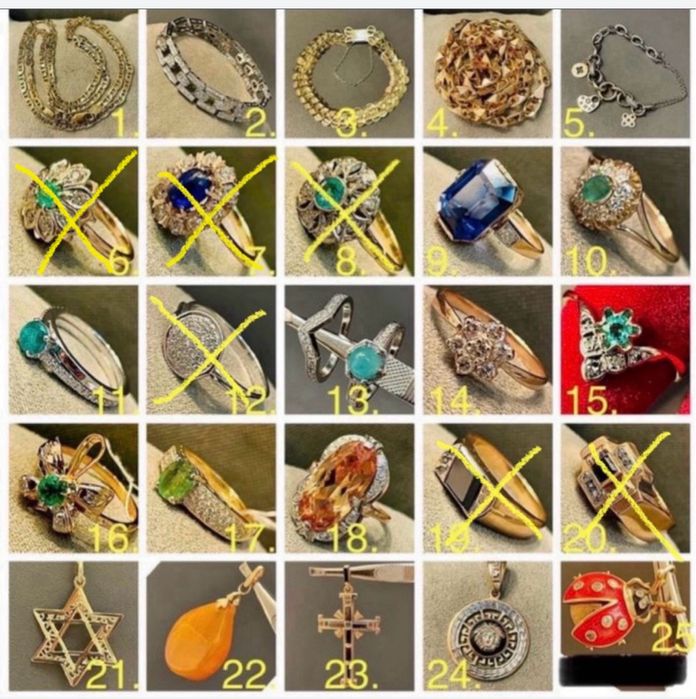 Кольцо Кулон Золото 56,583,585,750 Бриллианты Изумруд Янтарь