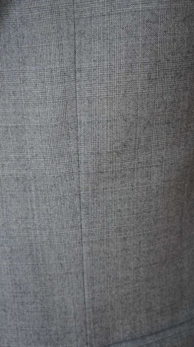Nowy Garnitur Pierre Cardin 50 Modern Fit Wełna Szary Popielaty Krata