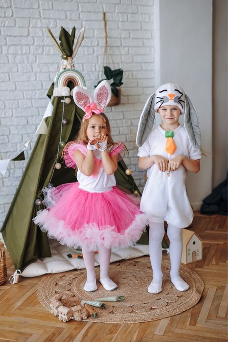 Костюм новорічний зайчишки зайки для дівчинки