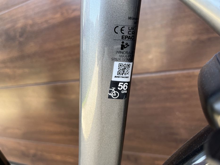 Winora Tria 8 Bosch Smart System 500 Wh | 1831 km | 56 cm | Stan bardzo dobry | Ładowarka + raport Bosch