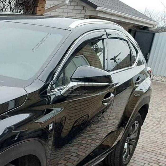 Ветровики с хром кантом Honda, Range Rover, Hillux, Nissan, Hyundai...