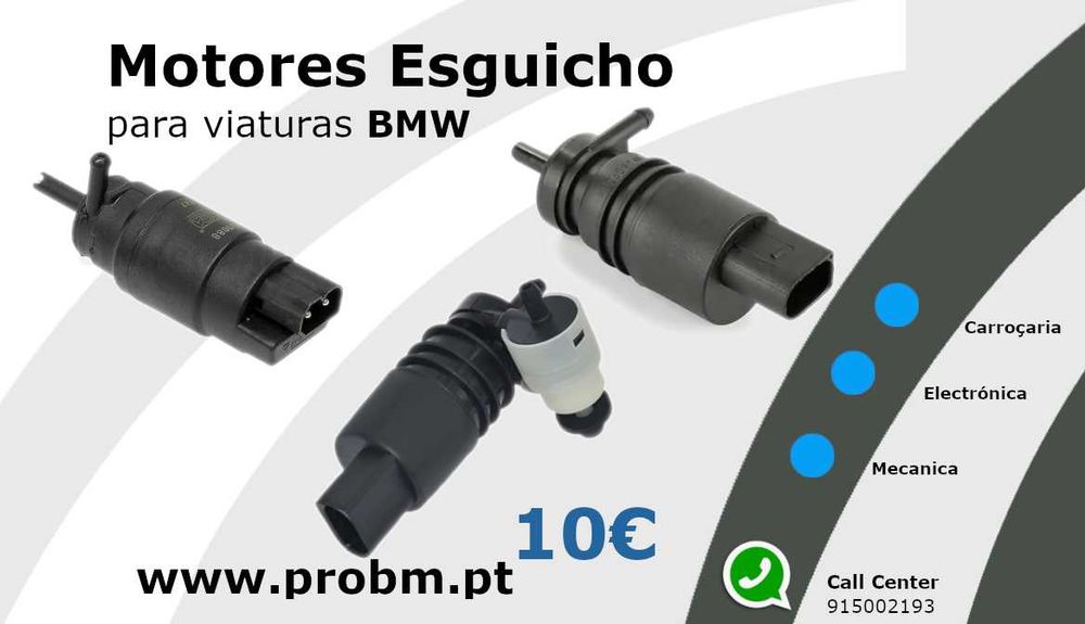 Motores Esguicho Parabrisas NOVO p/BMW