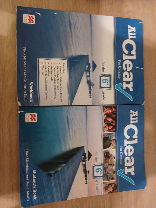 Student's book and workbook All clear for Ukraine for the 6th grade