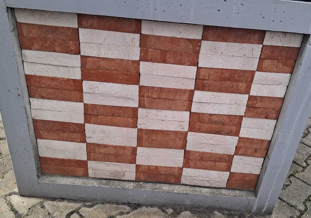 Cegła klinkierowa ręcznie formowana ściany tarasy grille rustykalna