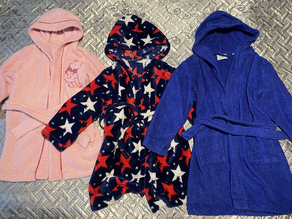 Детский махровый халат 3-4-5 года 7-8 лет