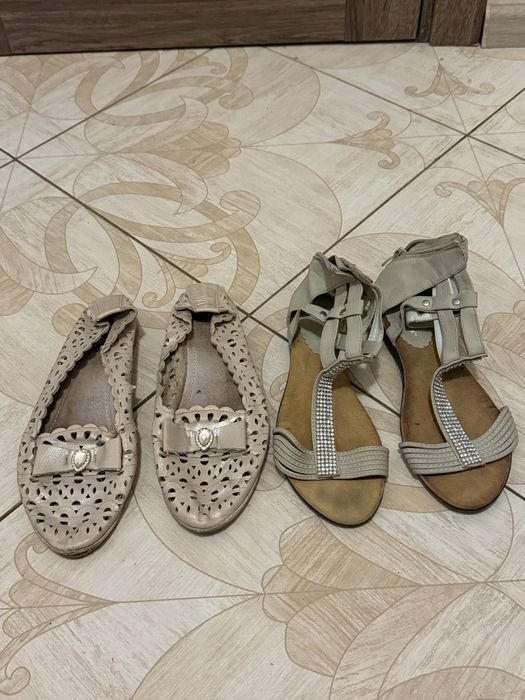 Балетки та босоніжки 38 розмір 24,5 см