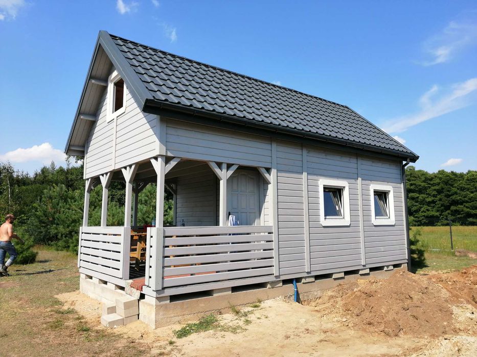 domek drewniany,ogrodowy, letniskowy , z deski, do 35m2, z antresolą