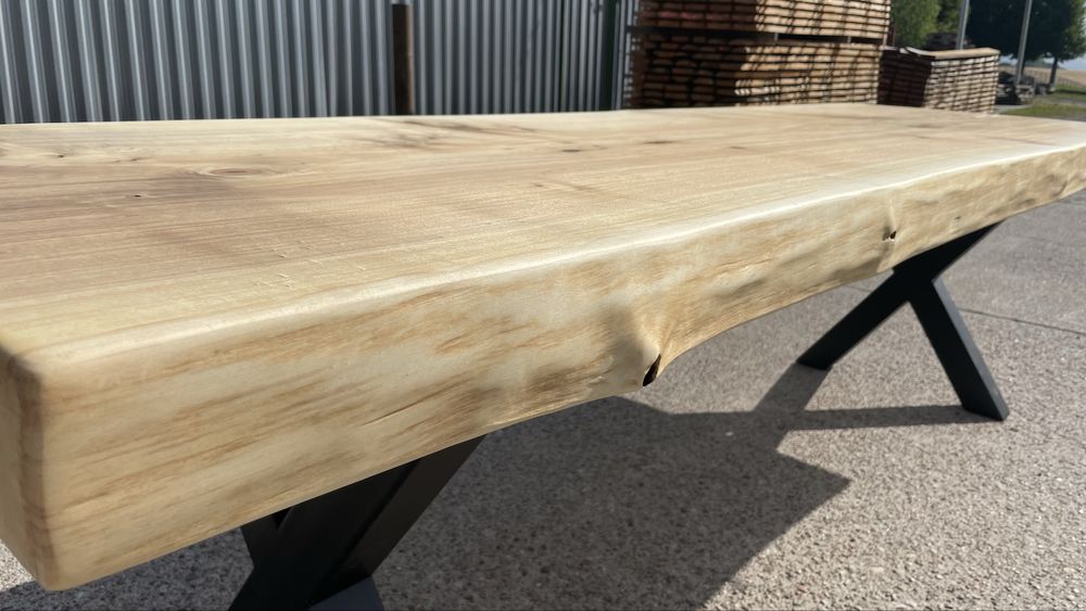 Stół, monolit topolowy 268x77/87