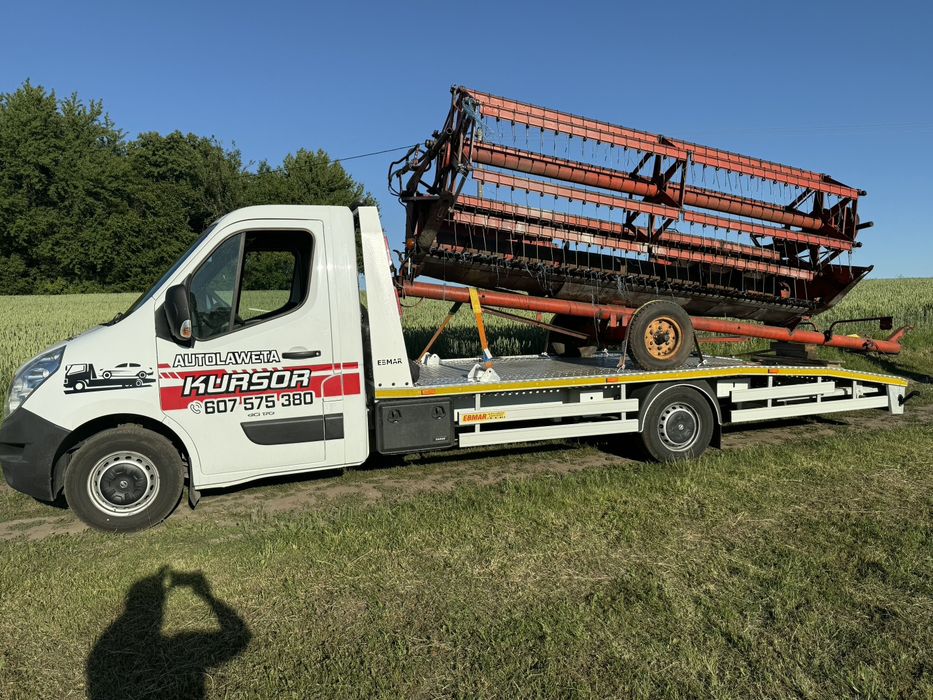 Transport autolawetą  zapraszam
