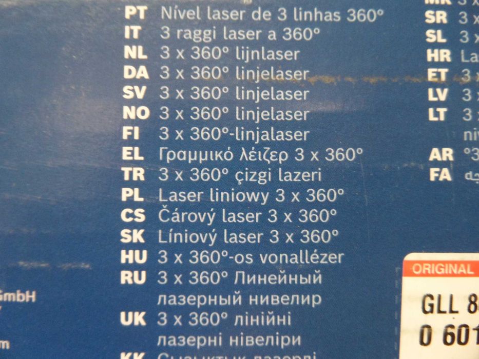 Laser krzyżowy Bosch GLL80-33G