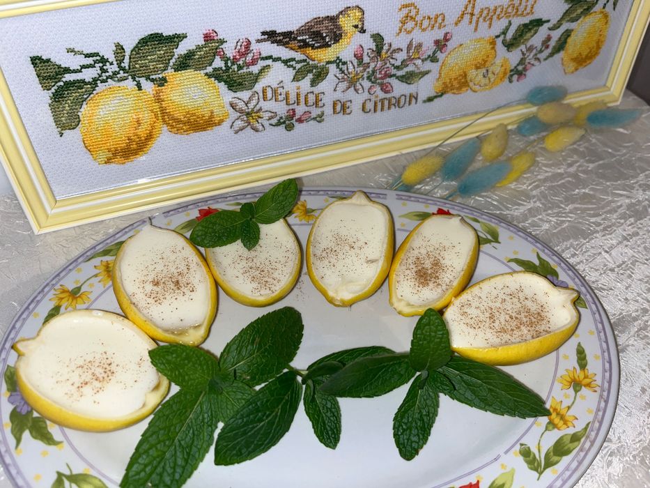 Вишита Картина Лимони та птахи