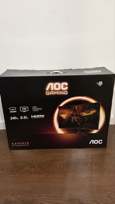 Gaming Curvo AOC C27G2ZE 27" FHD 240Hz 0.5ms (Como Novo)