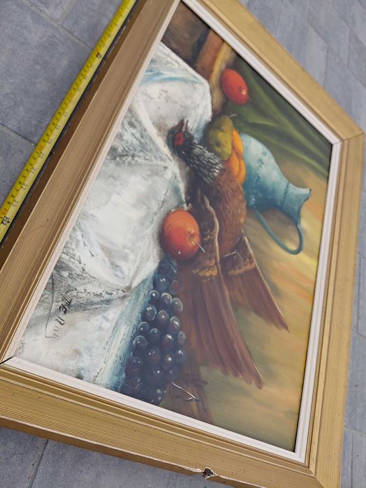 Stary obraz martwa natura