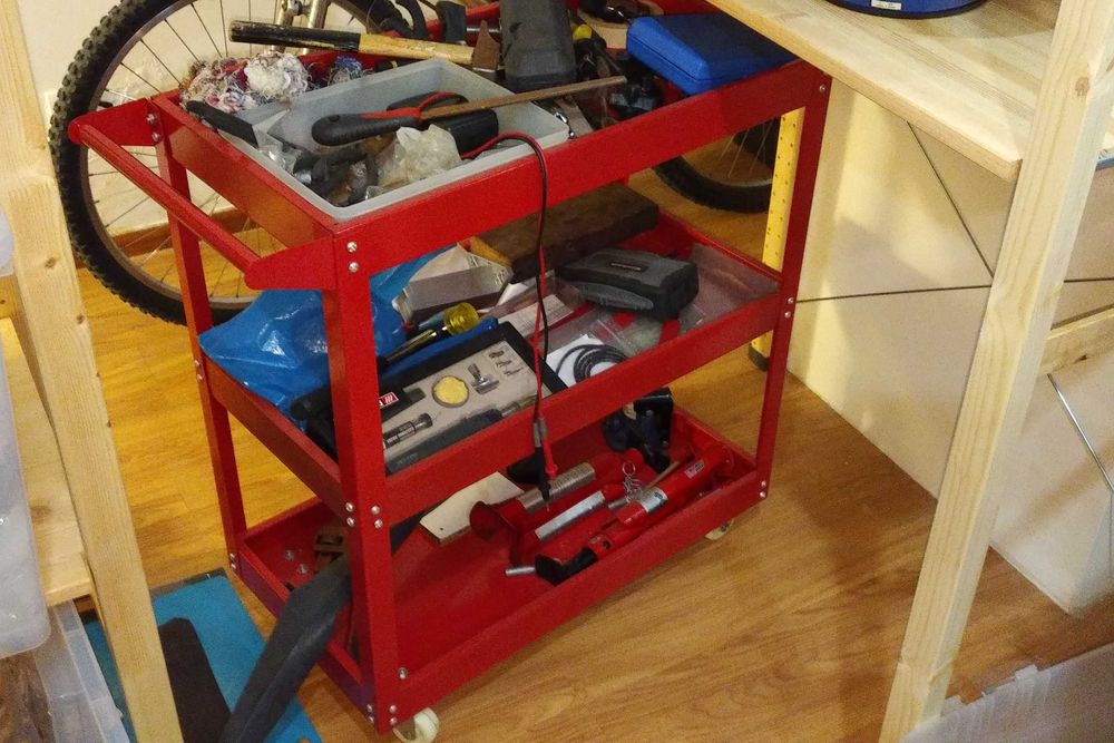 Carrinho ferramentas 3 prateleiras níveis trolley apoio oficina