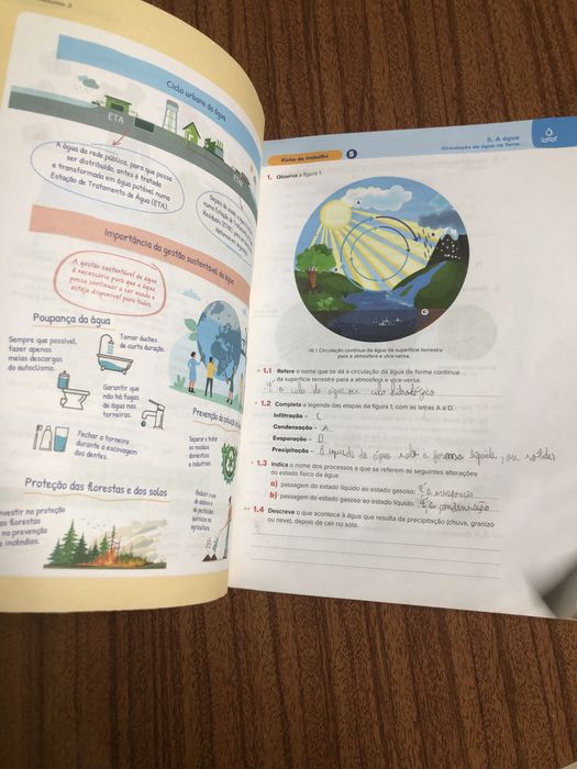 Caderno atividades/ livro fichas ciencias 5 ano