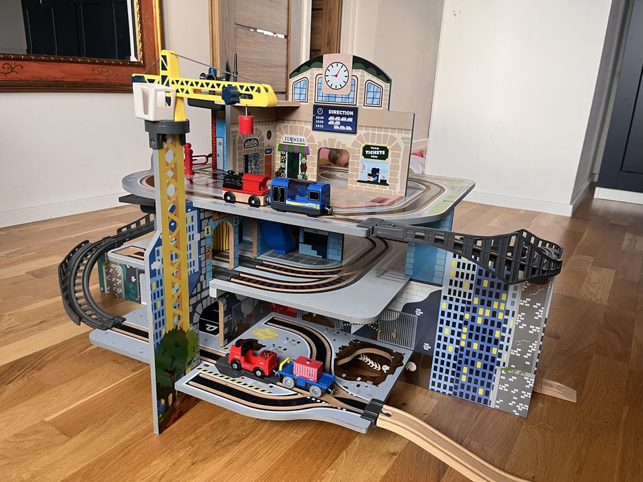 Dworzec tory drewniane Playtive