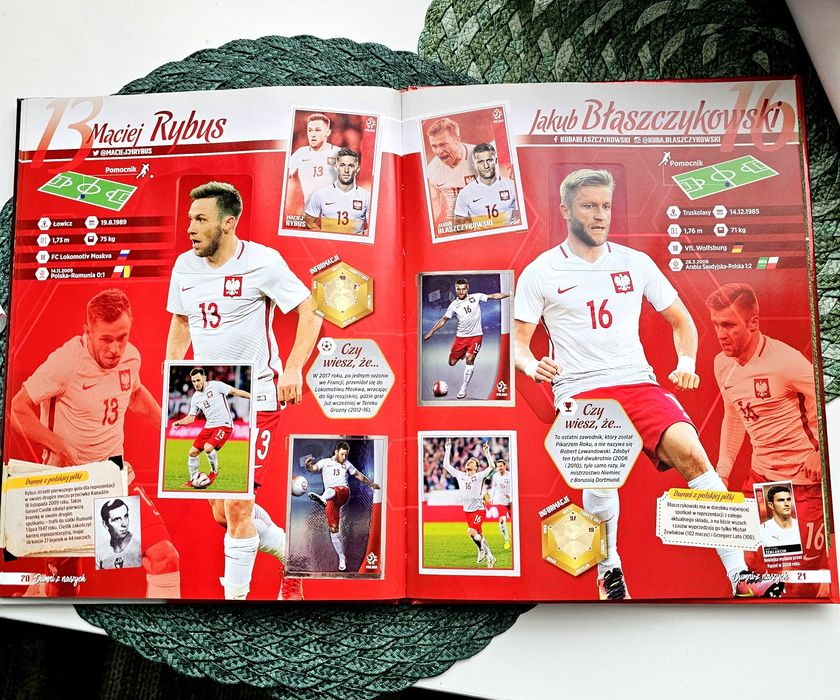 Album piłkarski z Euro 2018r.+Worek i Plakaty.