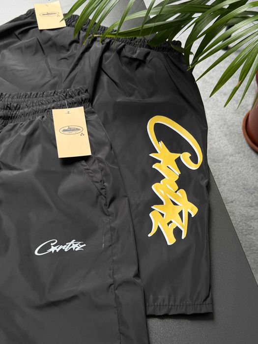 XS S M L XL XXL // Черные Шорты Crtz CORTEIZ Big Logo // Шорти Чорні Кортез Нейлонові
