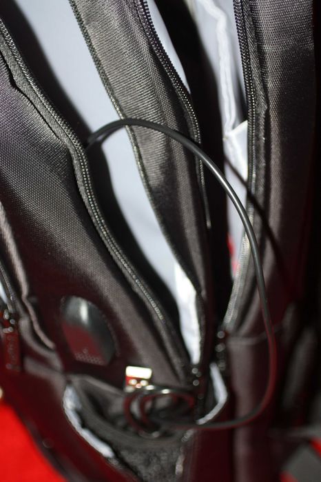 Mochila para computador portátil, impermeável, unissexo, com porta USB