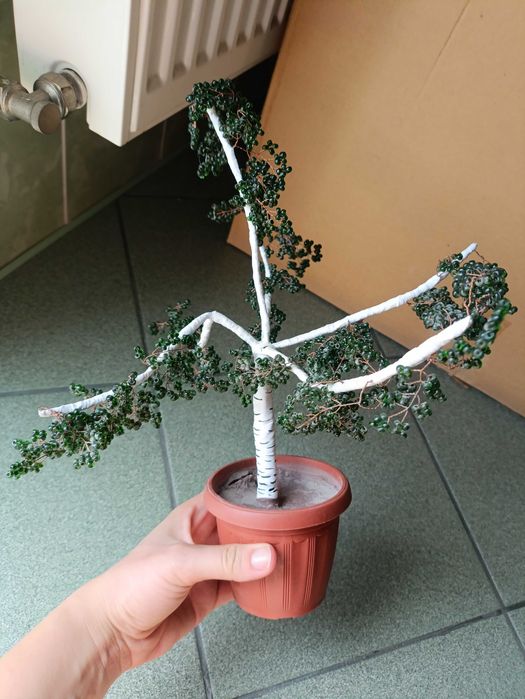 Сувенир дерево береза из бисера