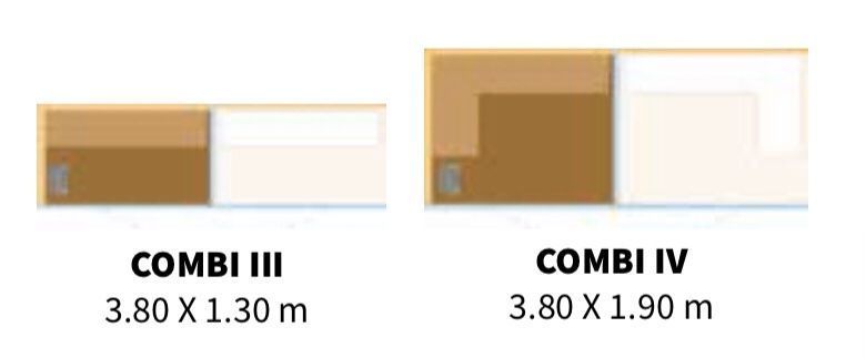 Combi Sauna e Banho Turco 2,62 x 1,30 - DESDE 19.000€