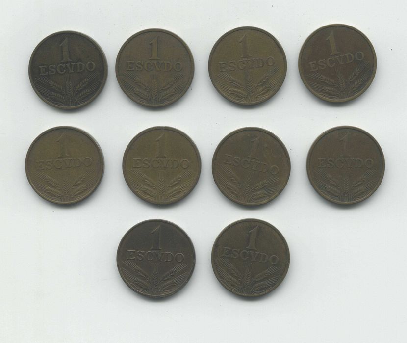 Coleção de 43 moedas de 1 Escudo