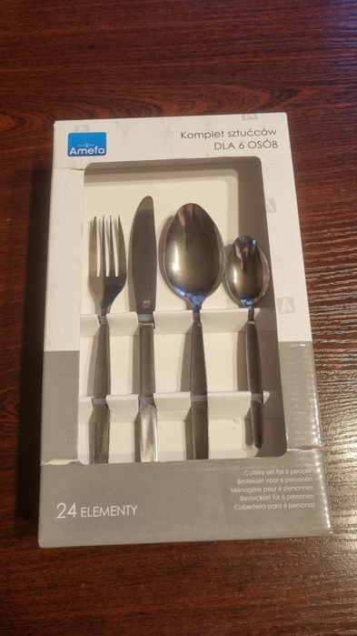 Sztućce Amefa, komplet 24 sztuk, nowe