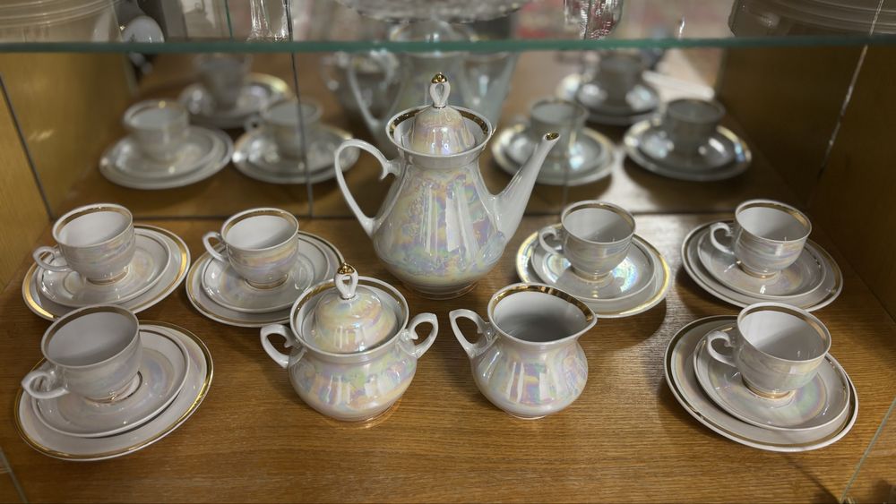 Перламутровий кавовий сервіз