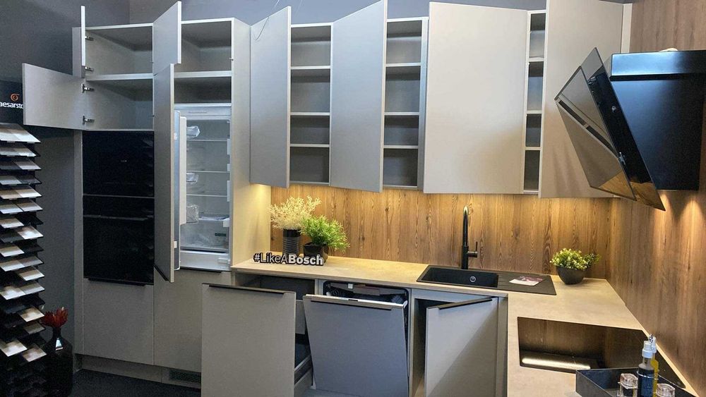 Meble kuchenne ATLAS – wyprzedaż – model NELA z blatem laminowanym