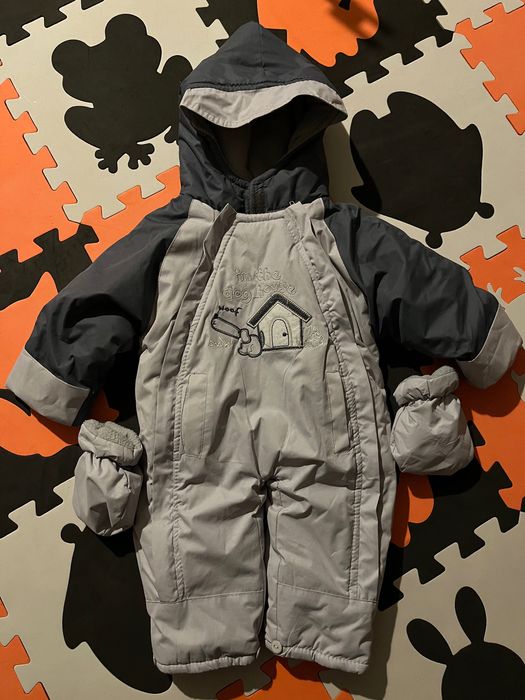 Kombinezon zimowy 12-18 miesięcy. 74   Rękawiczki. Okazja