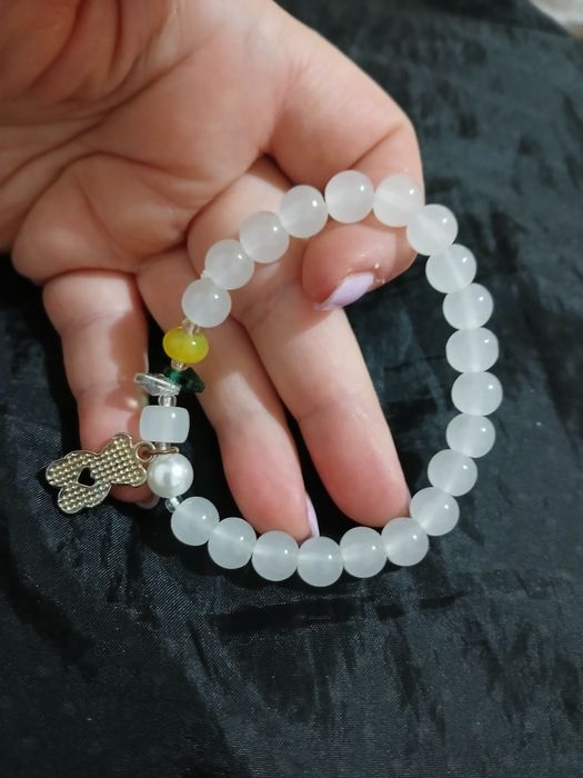 Pulseira elástica com pendente urso