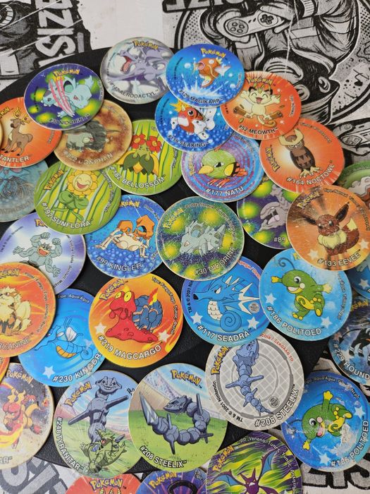 Pokemon Tazos Lot 40+ Vintage