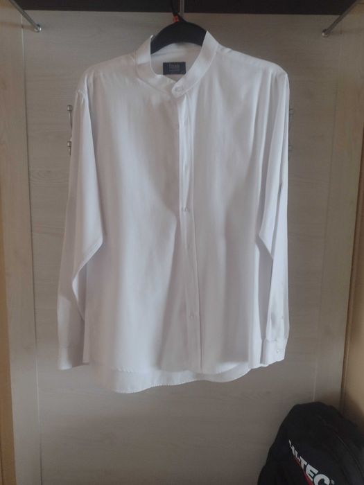 Koszula męska młodzieżowa 2xl biała SLIm Fit ESPADA